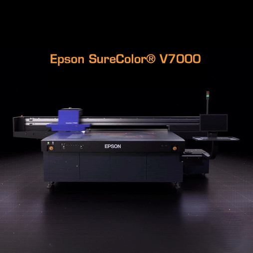 Epson SC-V7000 4×8 ft UV Flatbed Printer – 10-Colour / Up to 80mm Substrate